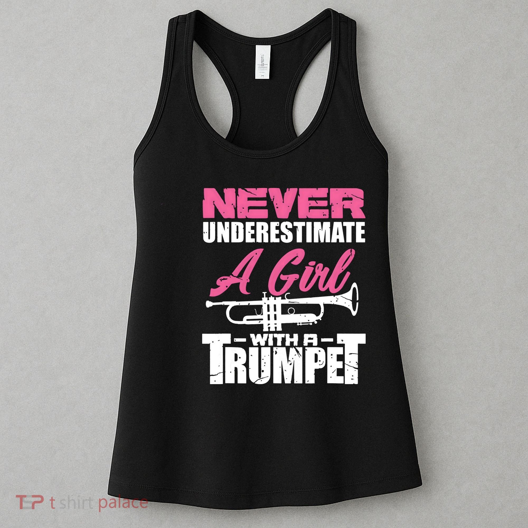 Trumpet Girl Funny Trumpet Player Marching Band Women's Tank Top
