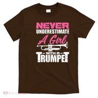 Trumpet Girl Funny Trumpet Player Marching Band T-Shirt thumb 0