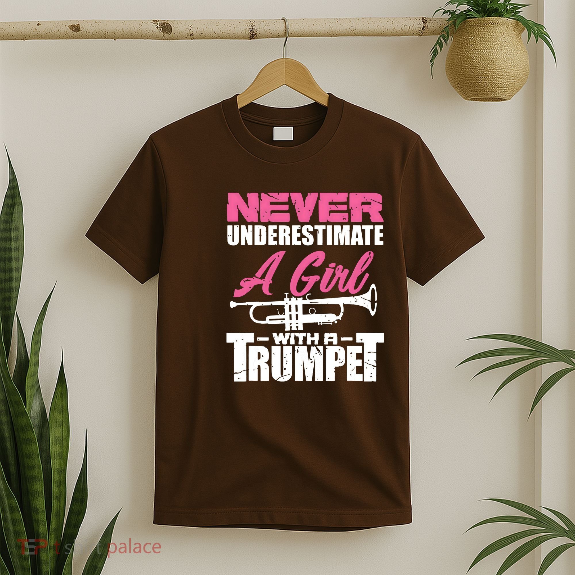 Trumpet Girl Funny Trumpet Player Marching Band T-Shirt