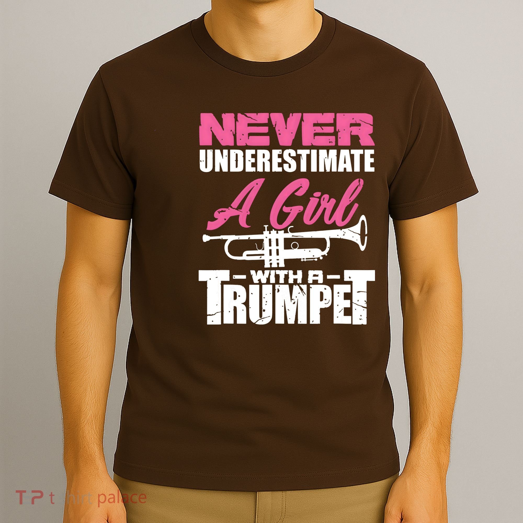 Trumpet Girl Funny Trumpet Player Marching Band T-Shirt