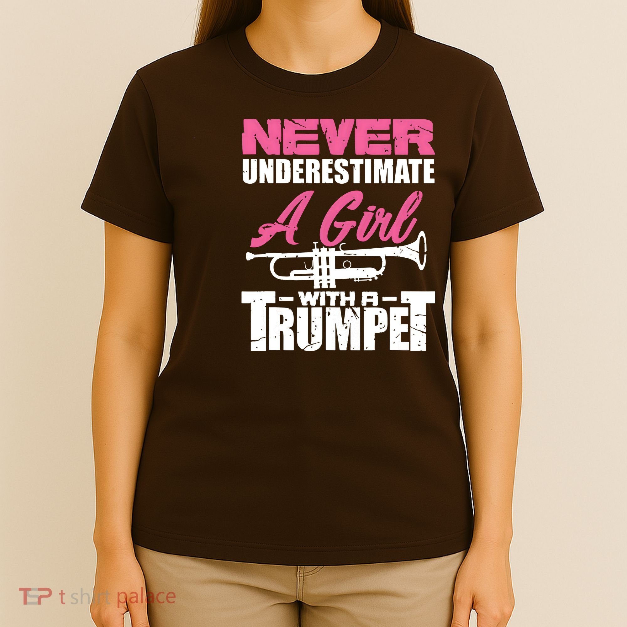 Trumpet Girl Funny Trumpet Player Marching Band T-Shirt