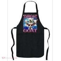 Throat Goat Funny Inappropriate Adult Humor Unhinged Meme Apron thumb 0