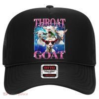 Throat Goat Funny Inappropriate Adult Humor Unhinged Meme Hat thumb 0