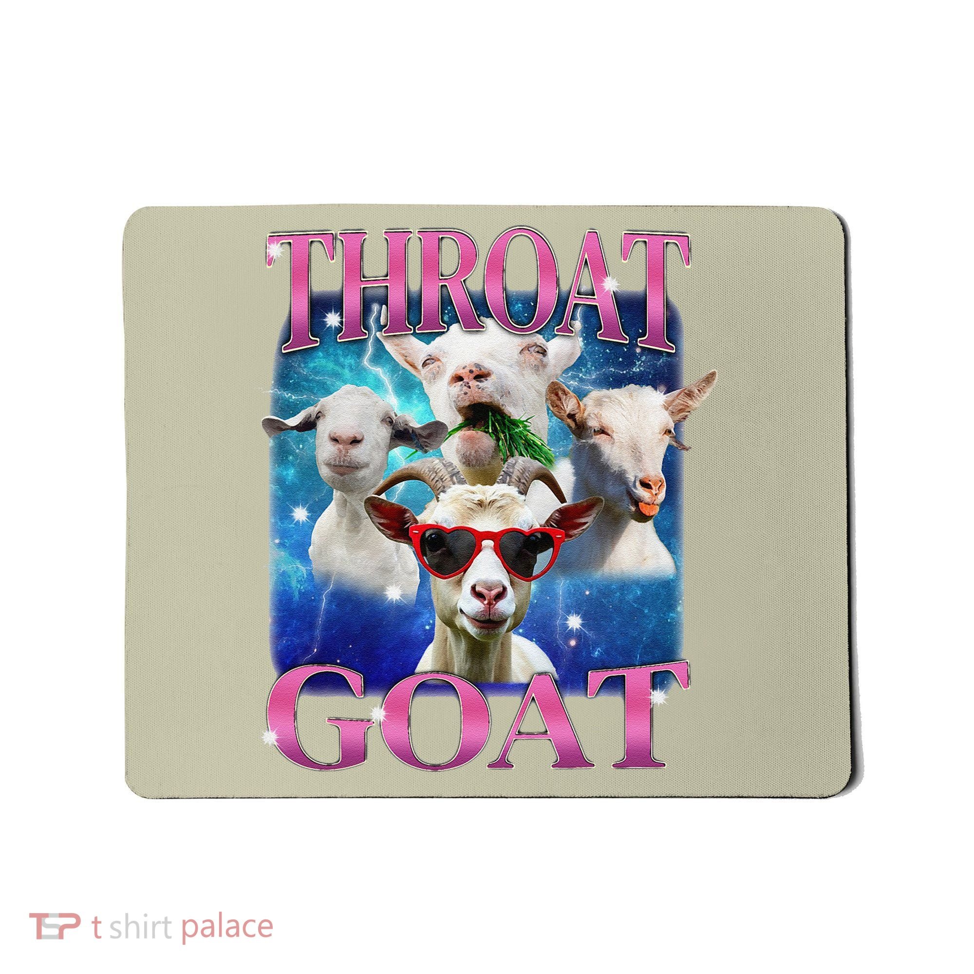 Throat Goat Funny Inappropriate Adult Humor Unhinged Meme Mousepad