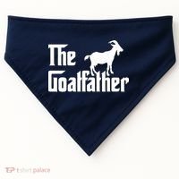 The Goatfather Funny Goat Father Lover Gift USA-Made Doggie Bandana thumb 0