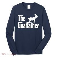 The Goatfather Funny Goat Father Lover Gift Long Sleeve Shirt thumb 0