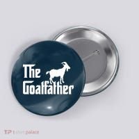 The Goatfather Funny Goat Father Lover Gift Button thumb 0