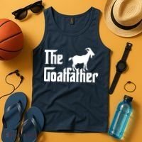 The Goatfather Funny Goat Father Lover Gift Tank Top thumb 4