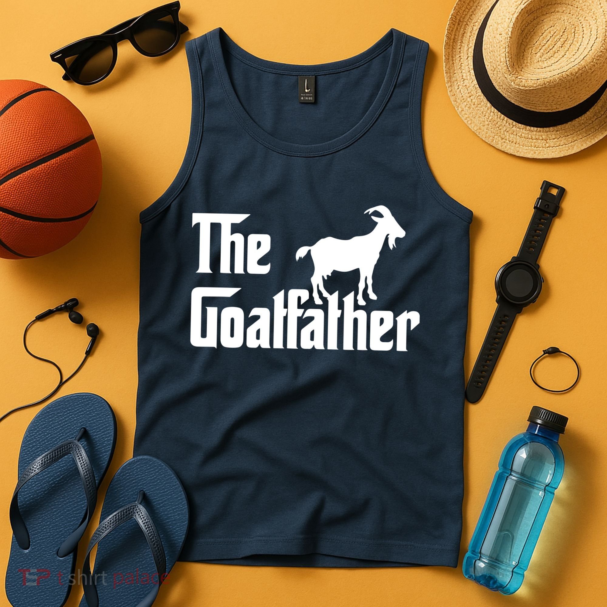The Goatfather Funny Goat Father Lover Gift Tank Top
