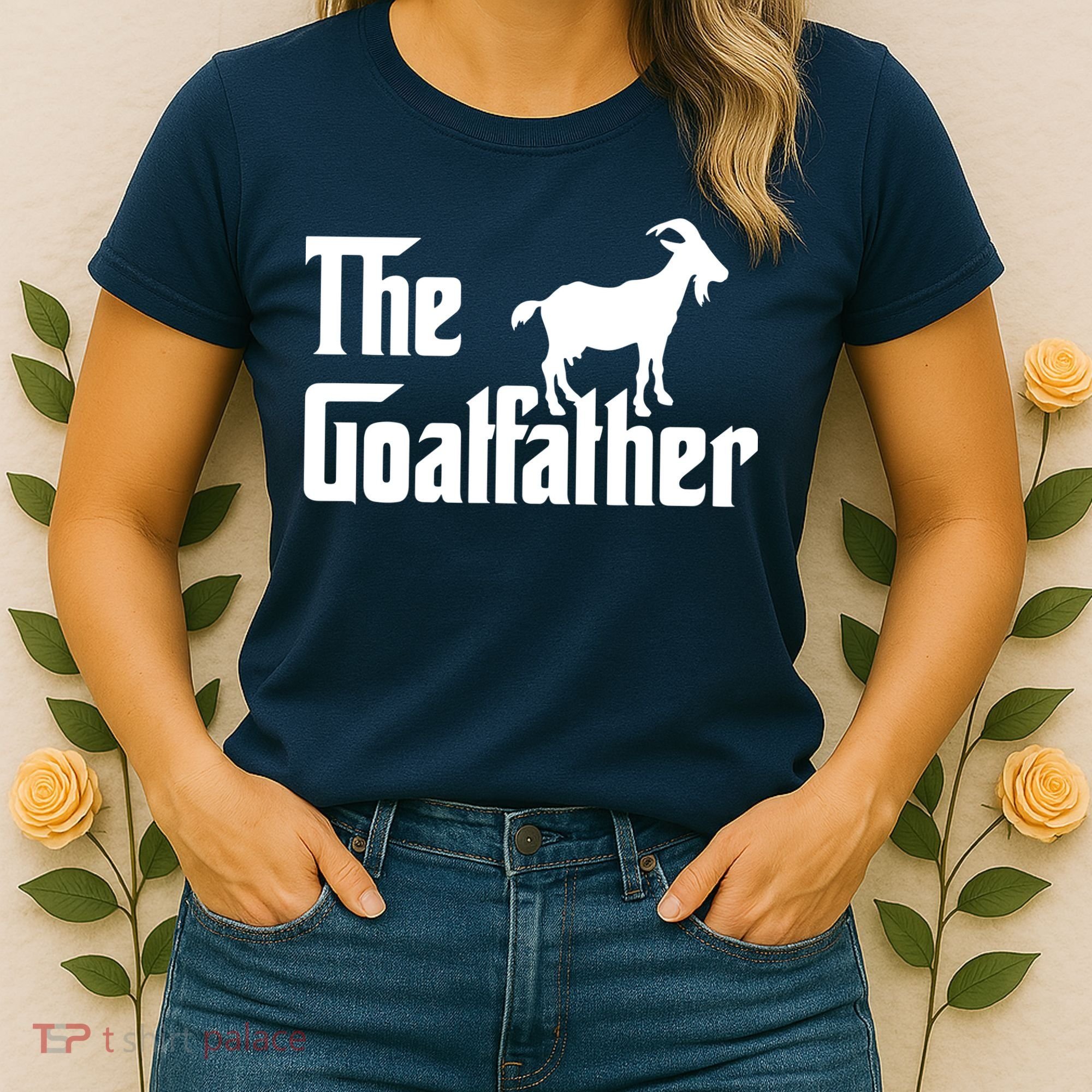 The Goatfather Funny Goat Father Lover Gift Women's T-Shirt