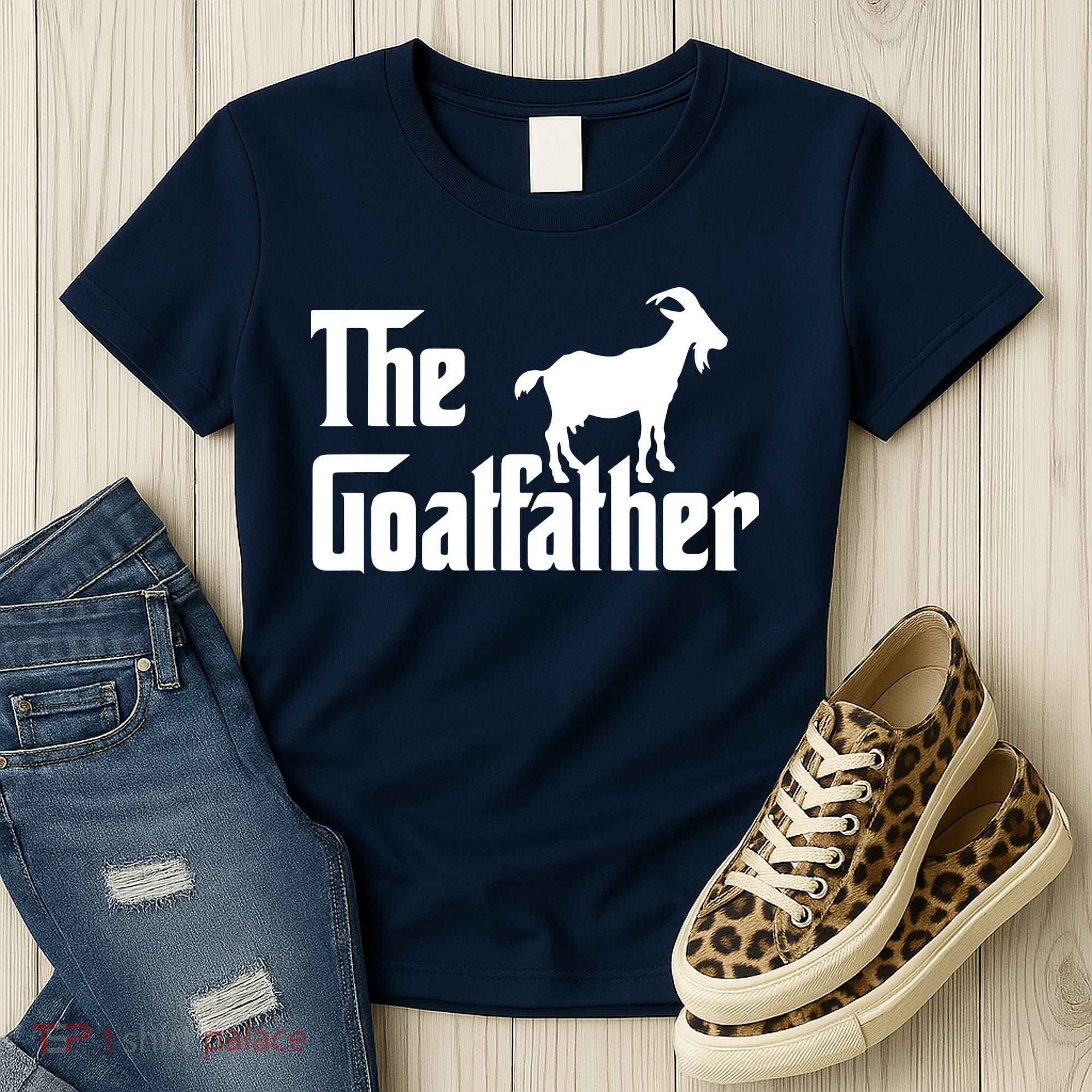 The Goatfather Funny Goat Father Lover Gift Women's T-Shirt