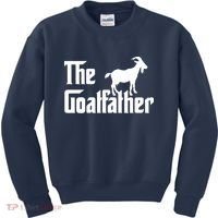 The Goatfather Funny Goat Father Lover Gift Kids Sweatshirt thumb 0