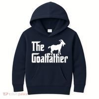 The Goatfather Funny Goat Father Lover Gift Kids Hoodie thumb 0