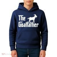 The Goatfather Funny Goat Father Lover Gift Kids Hoodie thumb 4