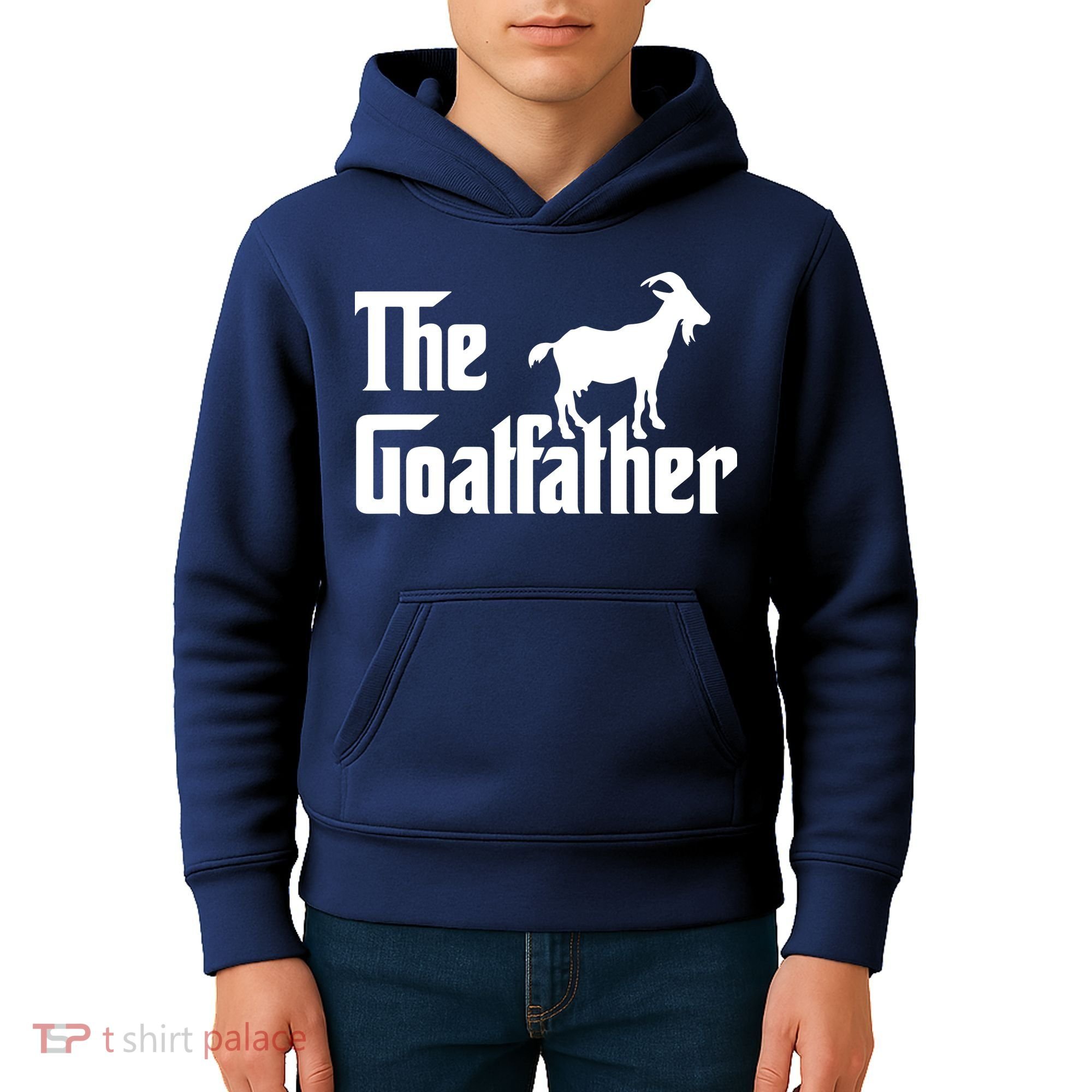 The Goatfather Funny Goat Father Lover Gift Kids Hoodie