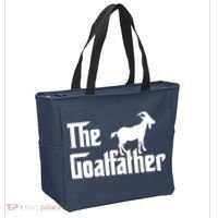 The Goatfather Funny Goat Father Lover Gift Tote Bag thumb 2