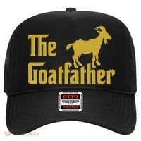 The Goatfather Funny Goat Father Goat Farmer Goat Lover Hat thumb 0