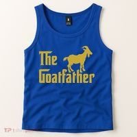 The Goatfather Funny Goat Father Goat Farmer Goat Lover Tank Top thumb 2