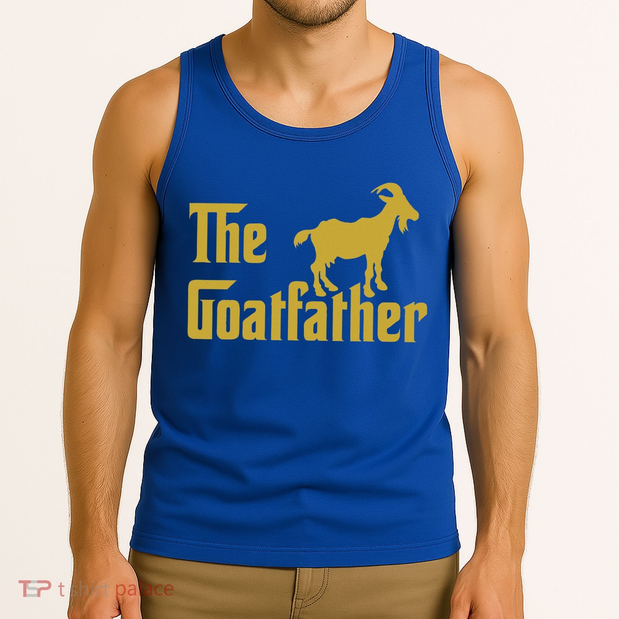 The Goatfather Funny Goat Father Goat Farmer Goat Lover Tank Top