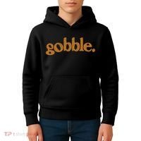 Thanksgiving Gobble Funny Turkey Day Kids Hoodie thumb 4
