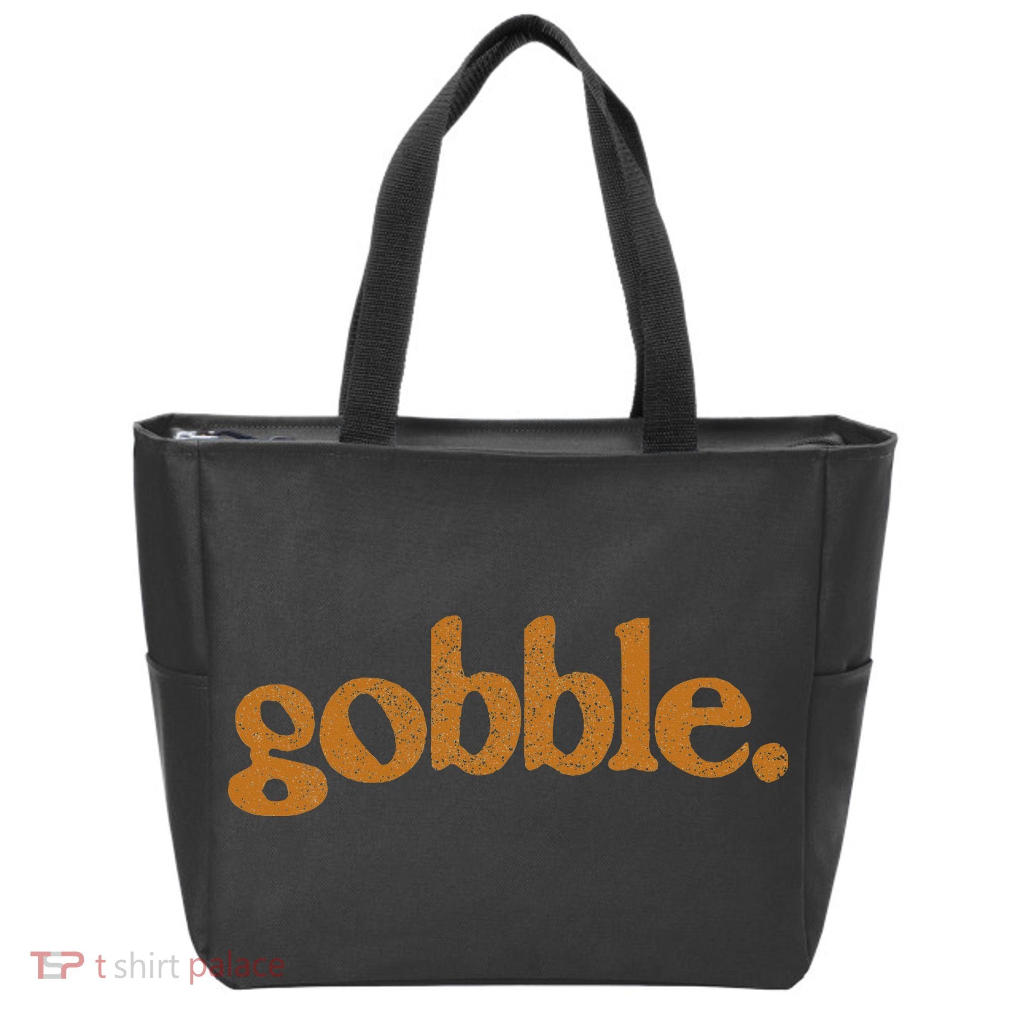 Thanksgiving Gobble Funny Turkey Day Tote Bag