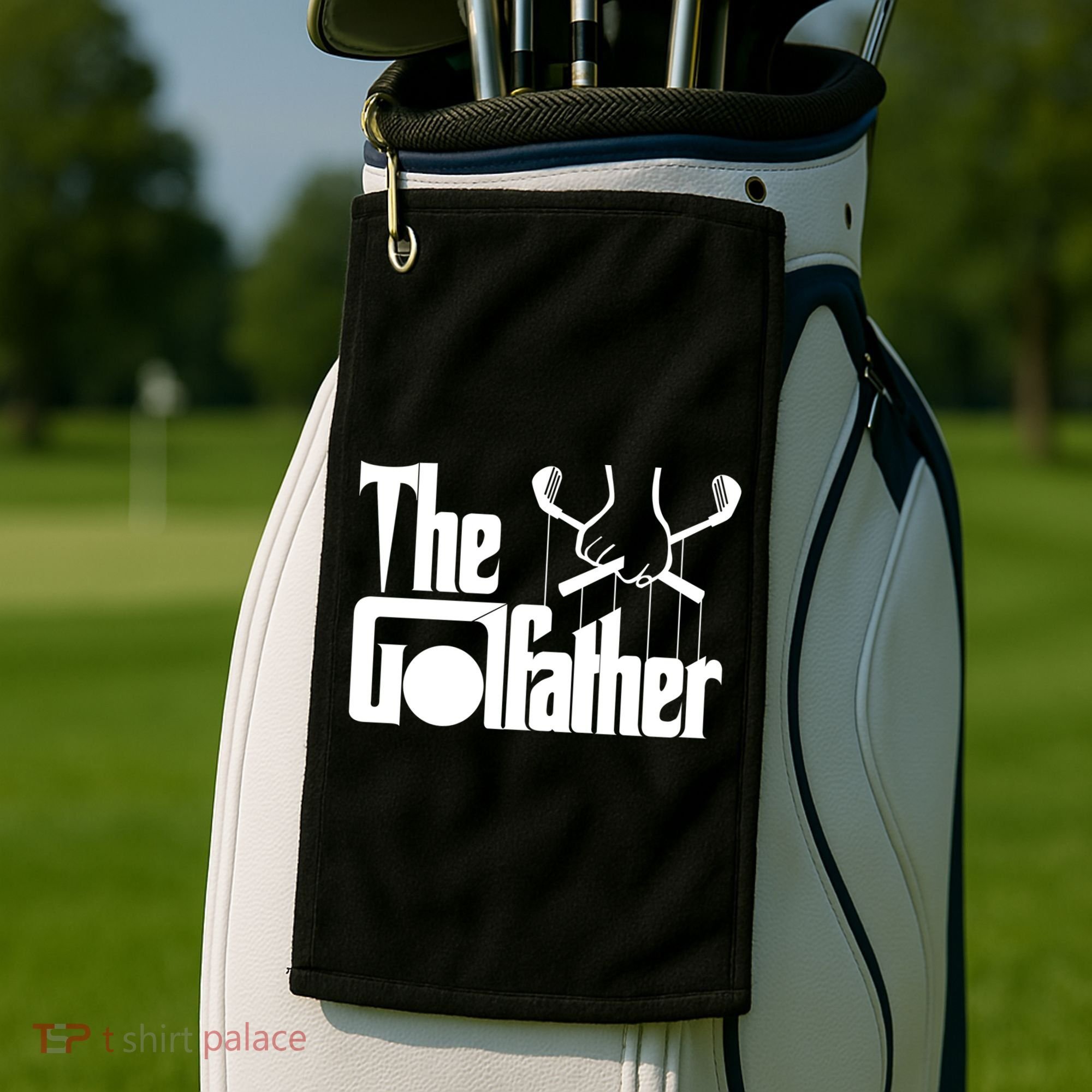 The Golf Father Funny Golfing Golf Towel
