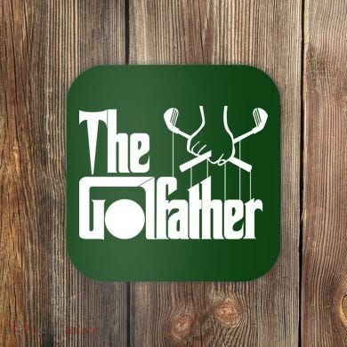 The Golf Father Funny Golfing Coaster