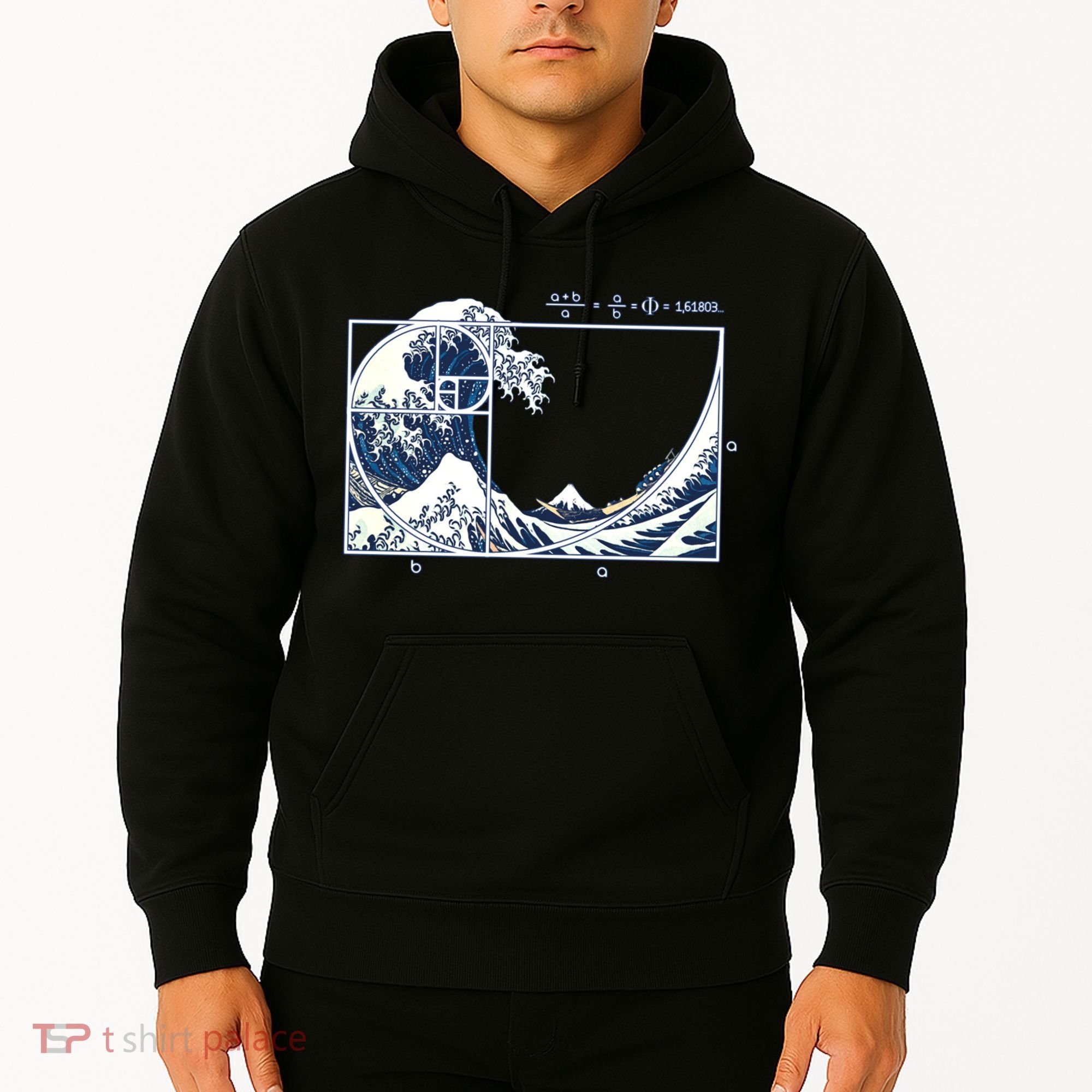 The Great Fibonacci Wave Hoodie
