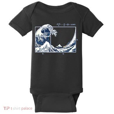 The Great Fibonacci Wave Baby Bodysuit