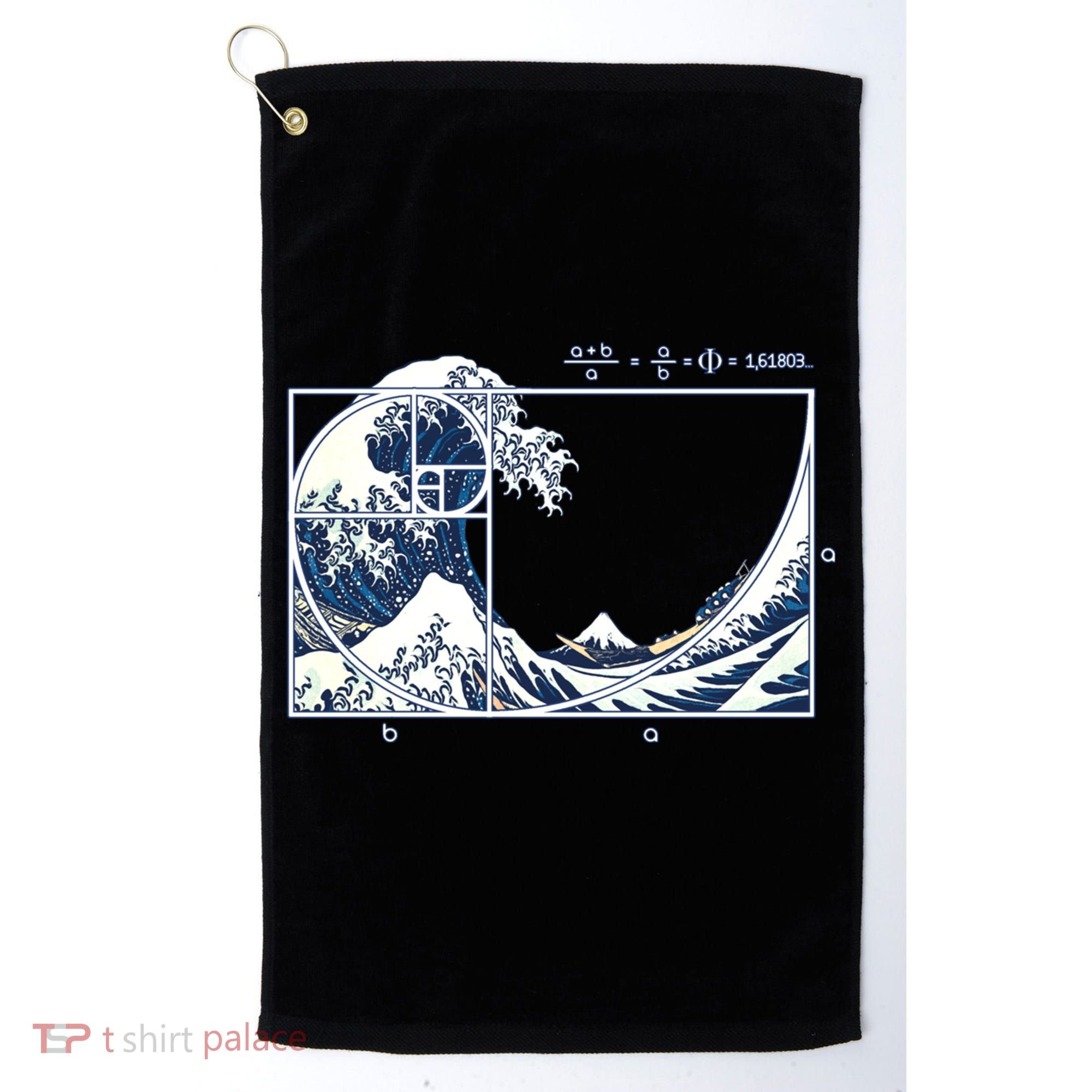 The Great Fibonacci Wave Golf Towel