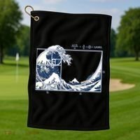The Great Fibonacci Wave Golf Towel thumb 1