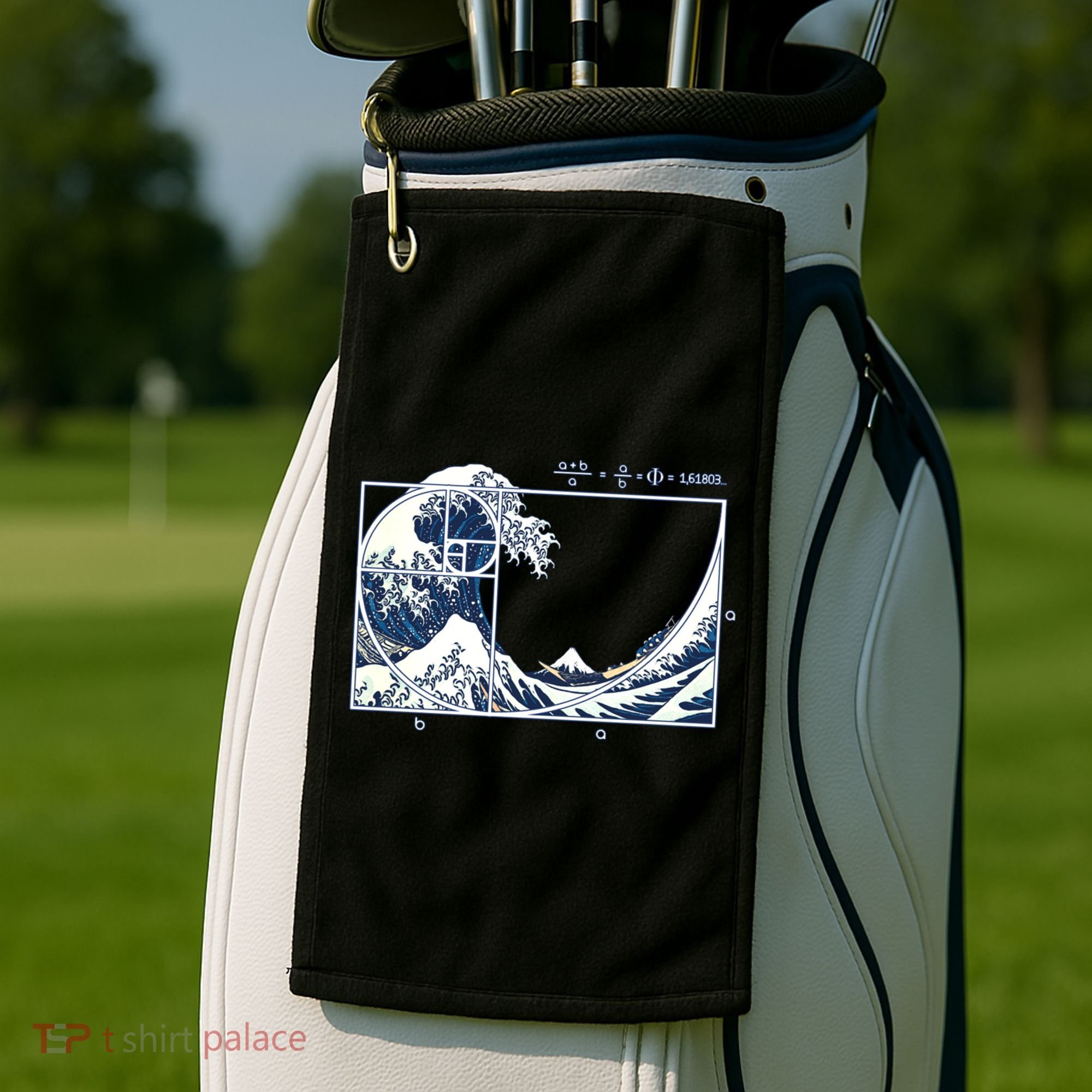 The Great Fibonacci Wave Golf Towel