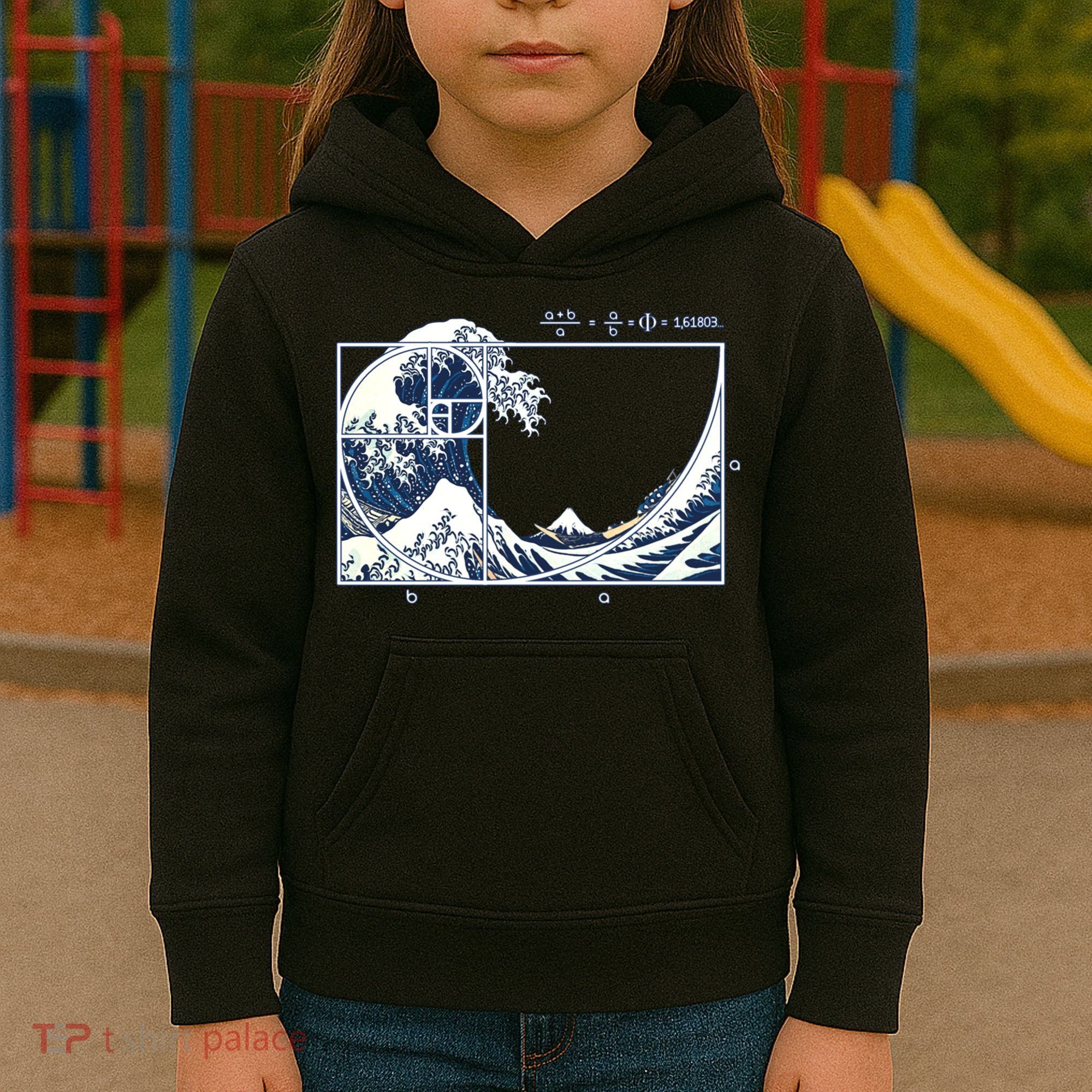The Great Fibonacci Wave Kids Hoodie