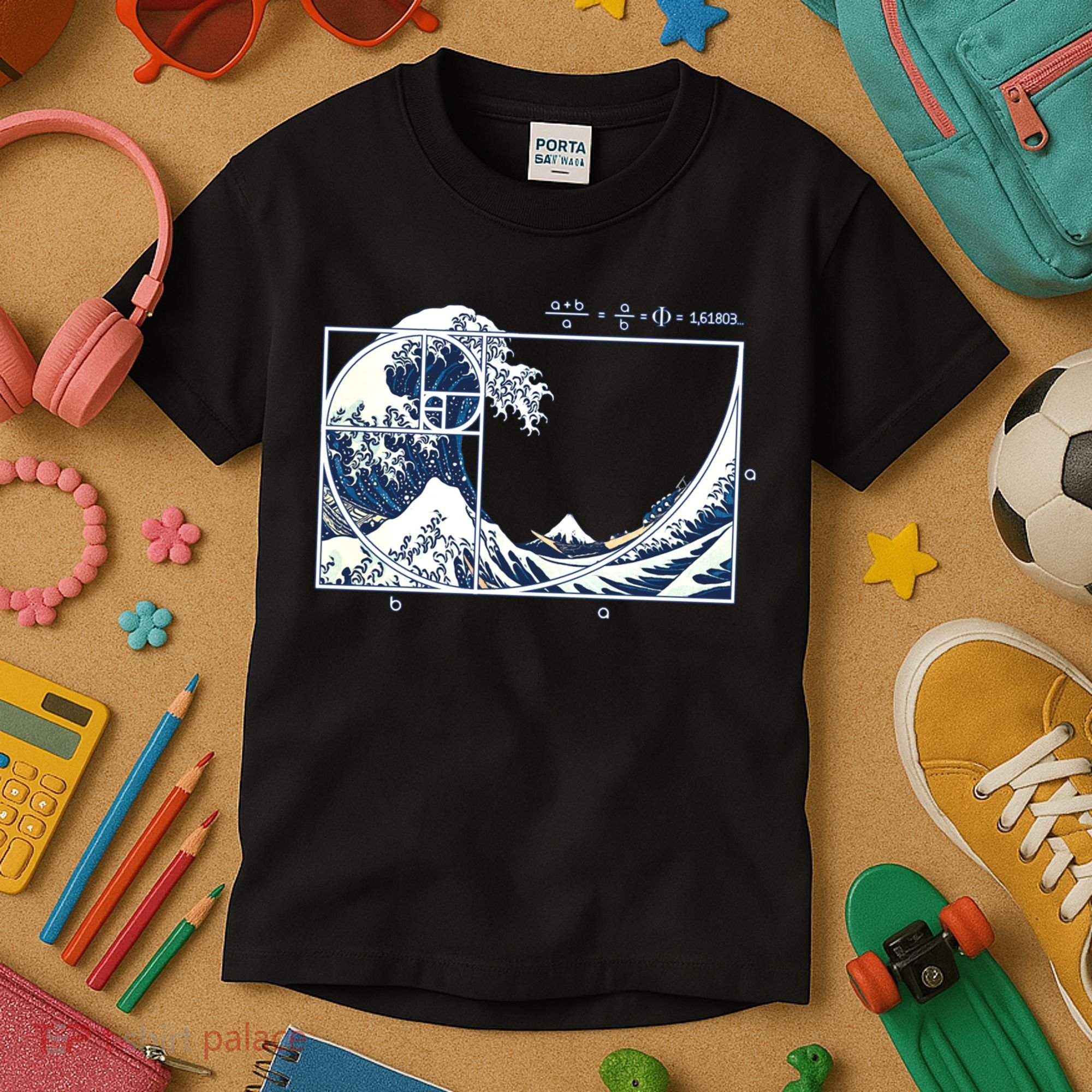 The Great Fibonacci Wave Kids T-Shirt