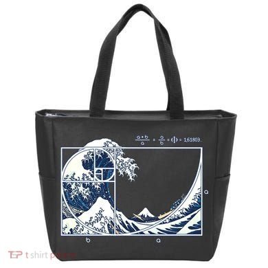 The Great Fibonacci Wave Tote Bag