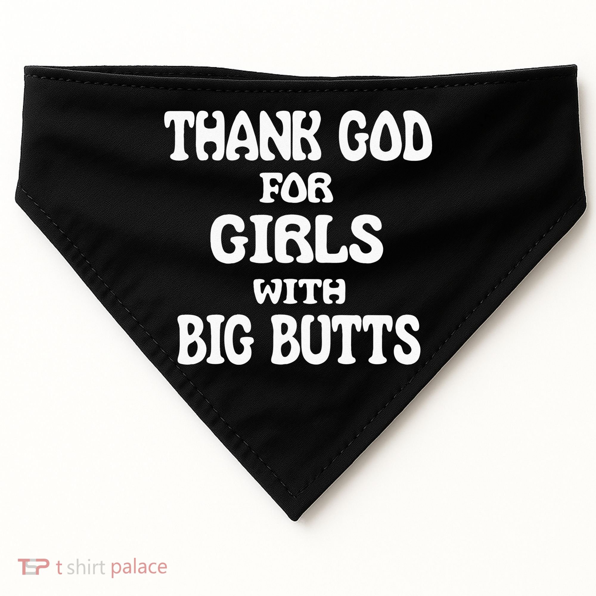 Thank God For With Big Butts USA-Made Doggie Bandana