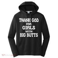 Thank God For With Big Butts Performance Fleece Hoodie thumb 0