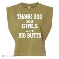 Thank God For With Big Butts Garment-Dyed Women's Muscle Tee thumb 0