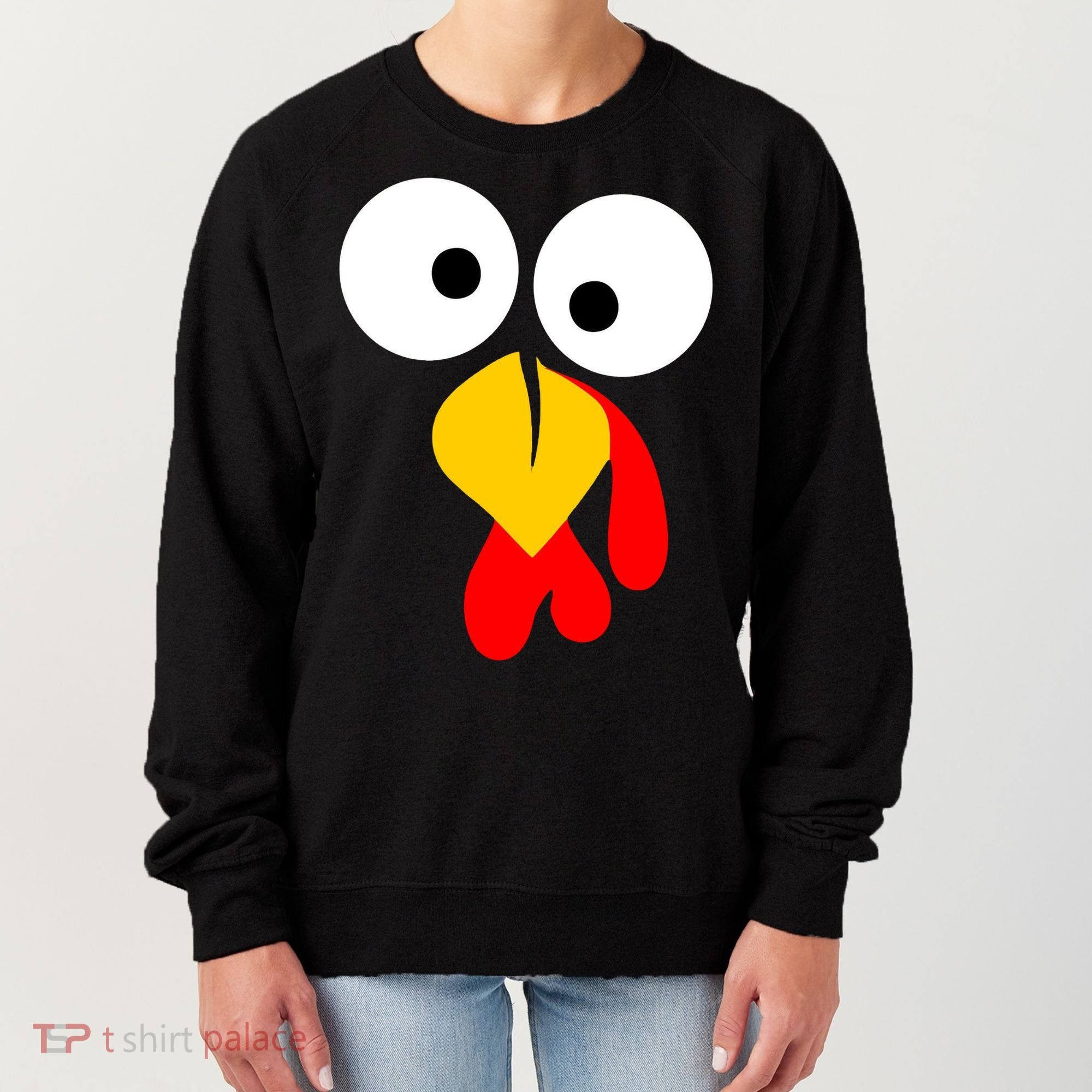 Turkey Gobble Face Costume Women's Sweatshirt