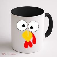 Turkey Gobble Face Costume Coffee Mug thumb 1