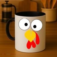 Turkey Gobble Face Costume Coffee Mug thumb 4