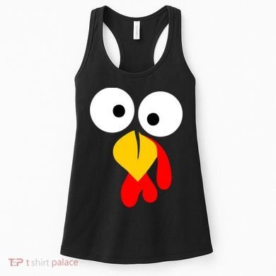 Turkey Gobble Face Costume Women's Tank Top