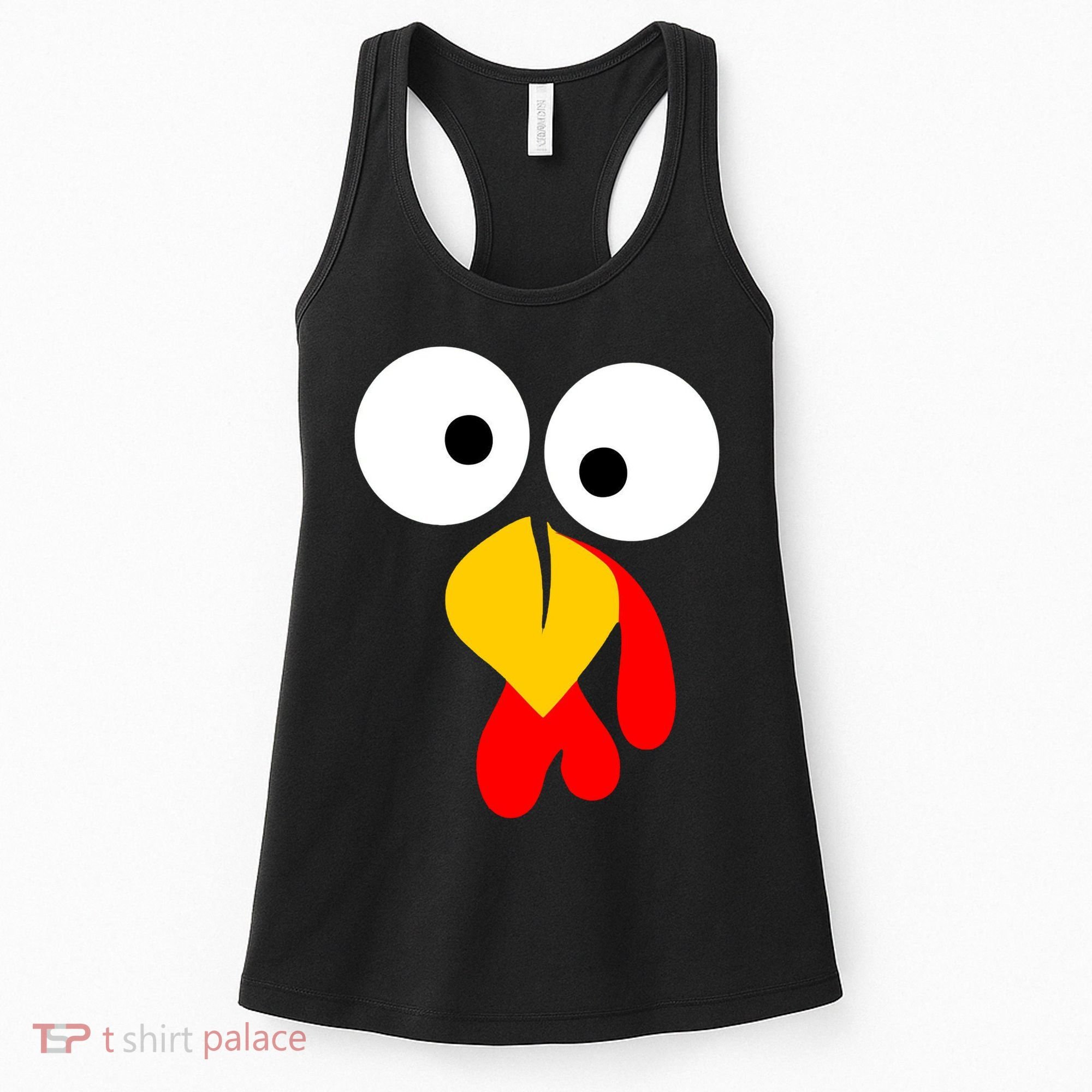 Turkey Gobble Face Costume Women's Tank Top