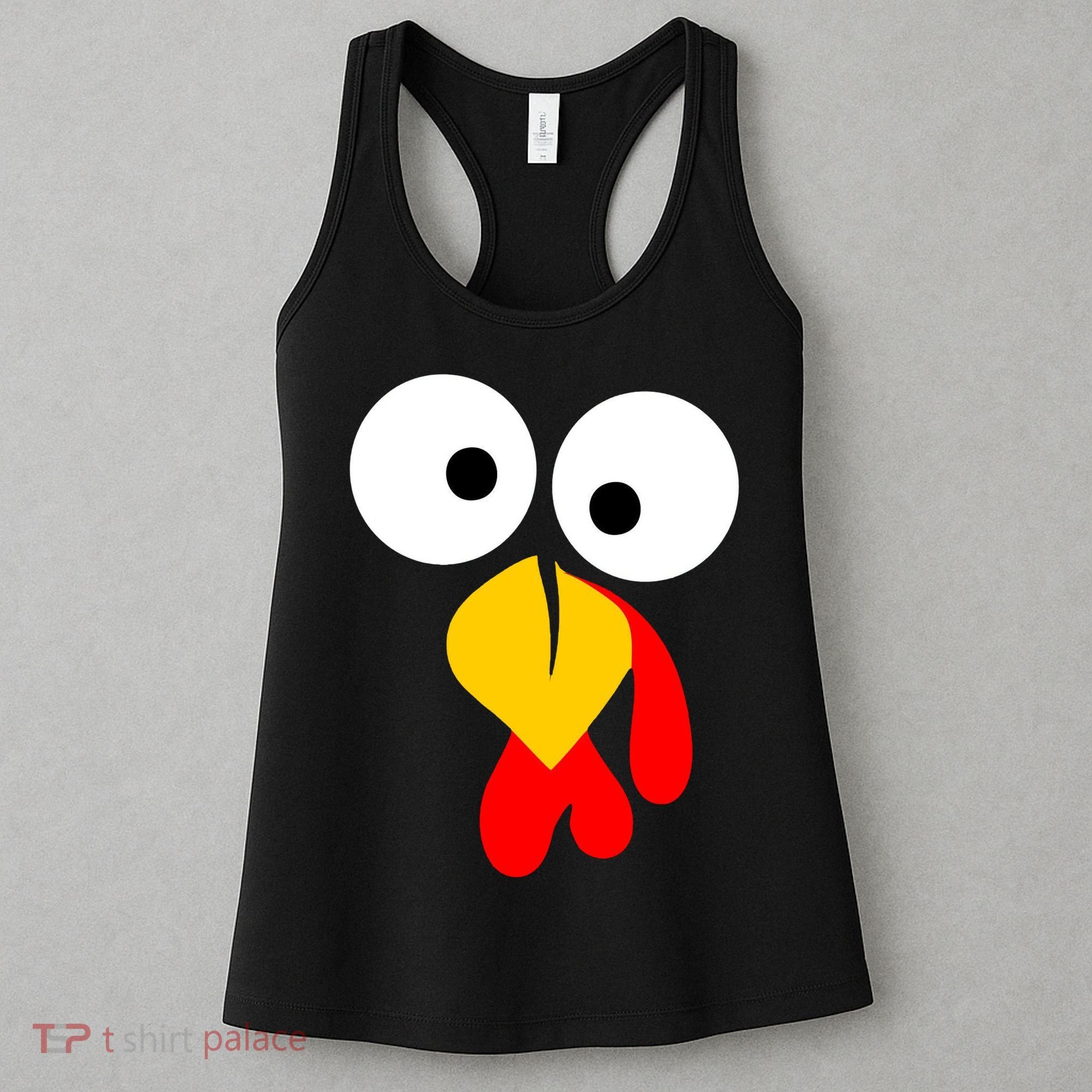 Turkey Gobble Face Costume Women's Tank Top