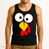 Turkey Gobble Face Costume Tank Top thumb 3