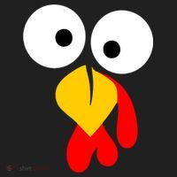 Turkey Gobble Face Costume Golf Towel thumb 3