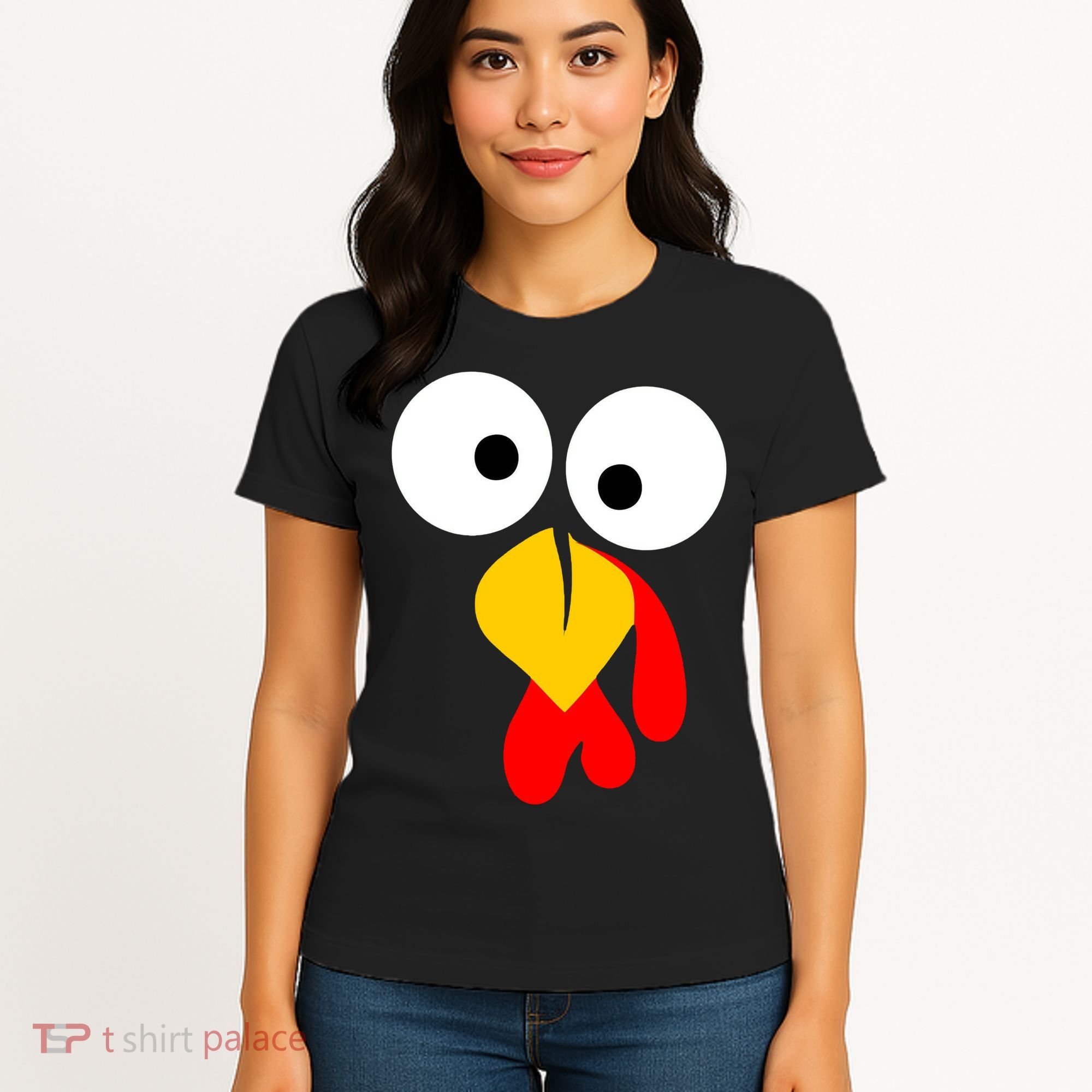 Turkey Gobble Face Costume Women's T-Shirt