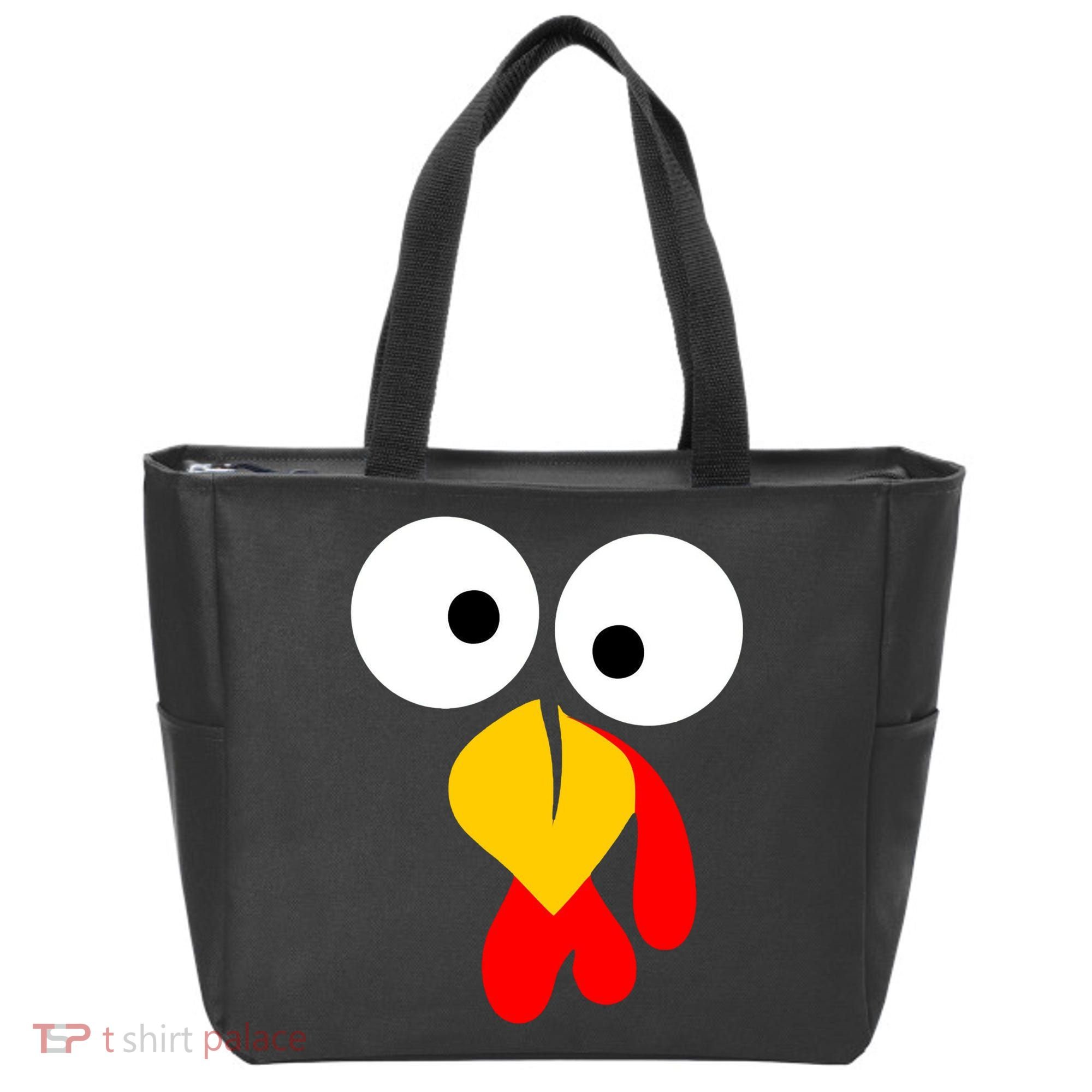 Turkey Gobble Face Costume Tote Bag