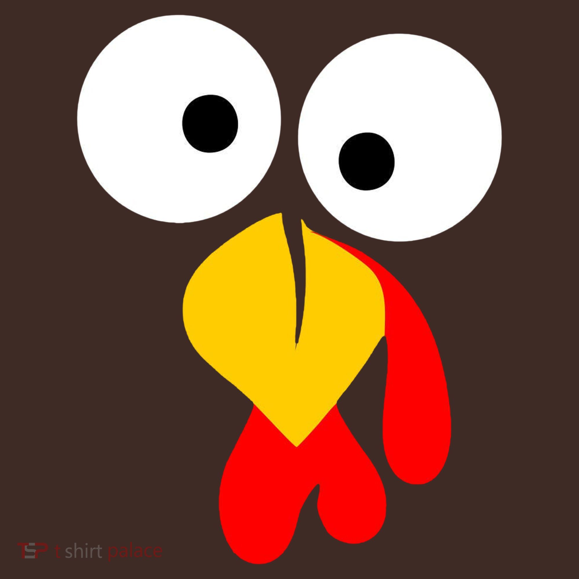 Turkey Gobble Face Costume Apron