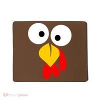 Turkey Gobble Face Costume Mousepad thumb 0